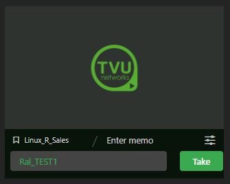receivers page - taking a source live