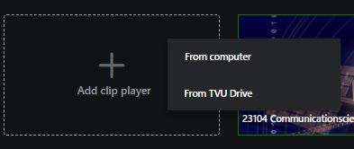 Breakout clip player add video