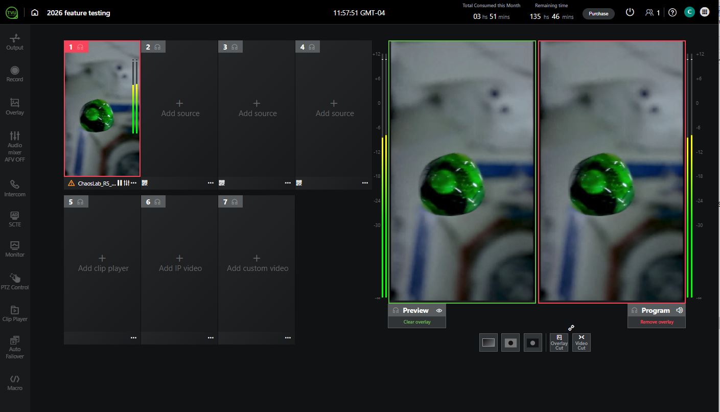 Producer Vertical selected