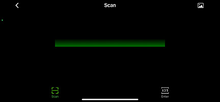 TVU Anywhere Scan QR Code screen