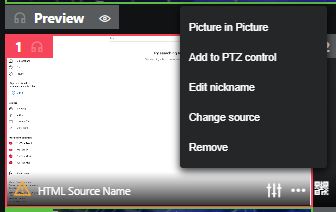 add to PTZ source