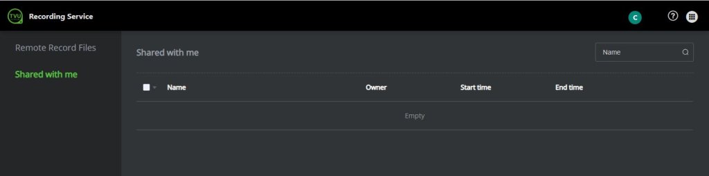 Shared with me files menu
