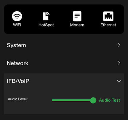 IFB/VoIP panel