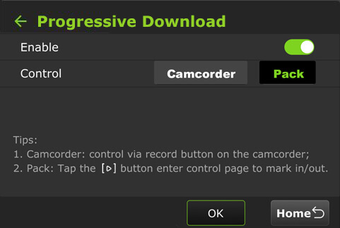 Progressive download Pack