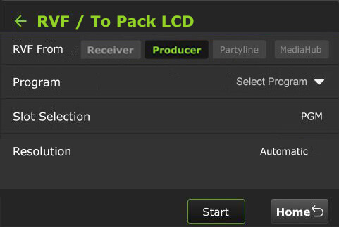RVF to Pack LCD Producer