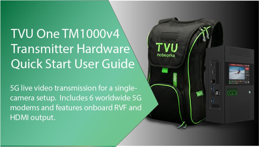 TVU One model TM1000v4 Featured image