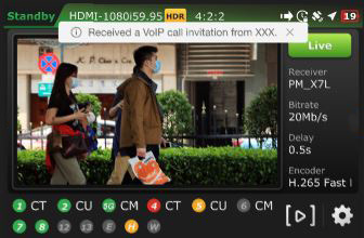 VoIP call message displays V4