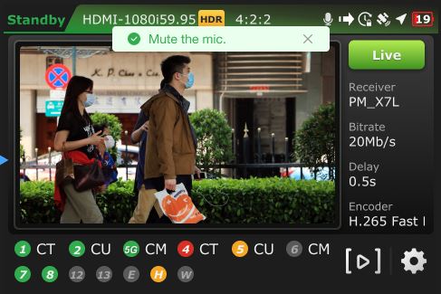 White Mic v4 message