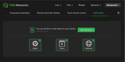 advanced start self-check