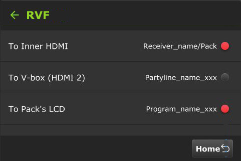 rvf v4 output list set up