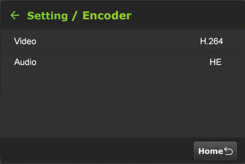 setting config encoder