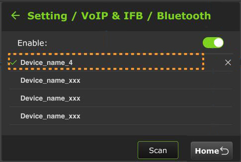 Bluetooth - Connected device