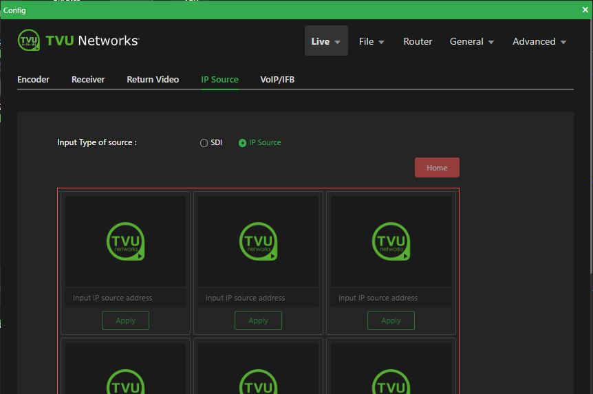 Live IP Source-  IP Source