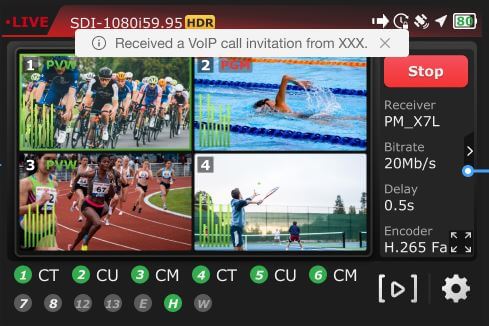 Live VoIP connecting
