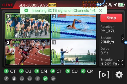 RPS one live status - SCTE count down