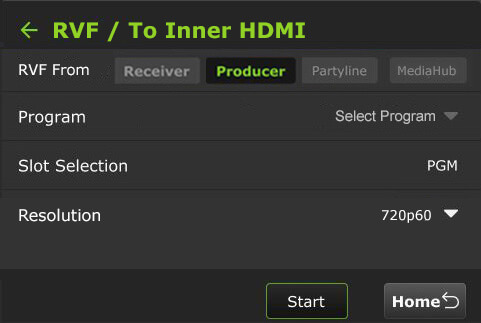 to inner HDMI Producer
