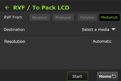 RVF to Pack LCD Mediahub