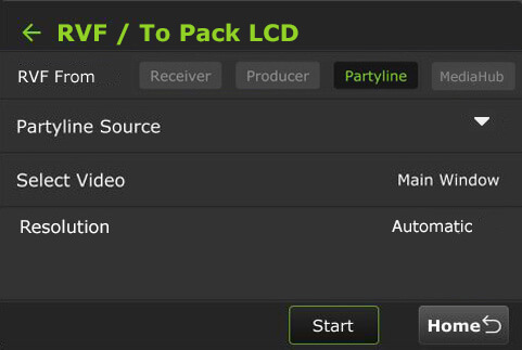 RVF to Pack LCD Partyline