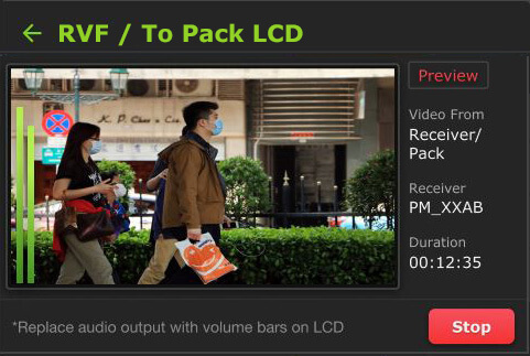 RVF to Pack LCD preview