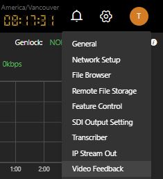 Settings Video Feedback