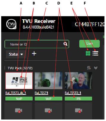 Source panel controls and functions 2