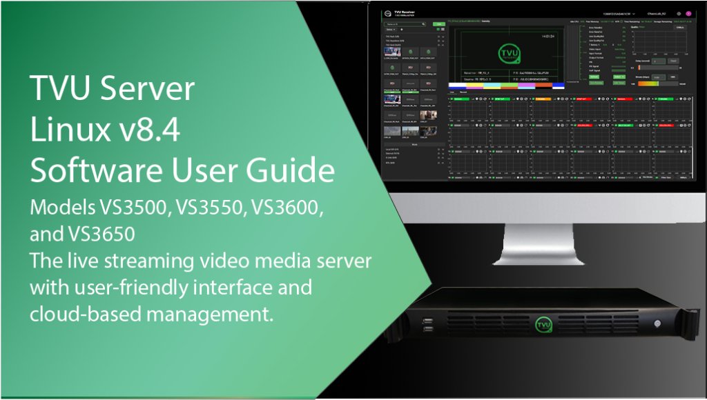 TVU Server v8.4 SW Featured image