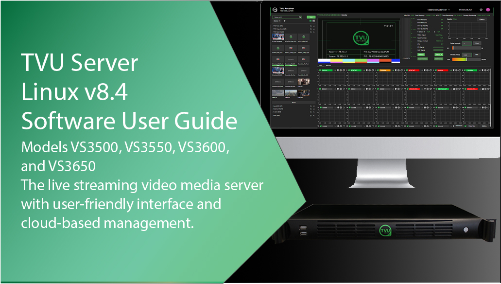TVU Server v8.4 SW Featured image