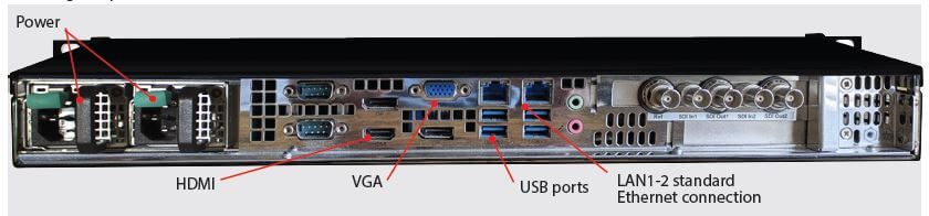 VS3560 VS3550 Rear Panel Dual PS overview