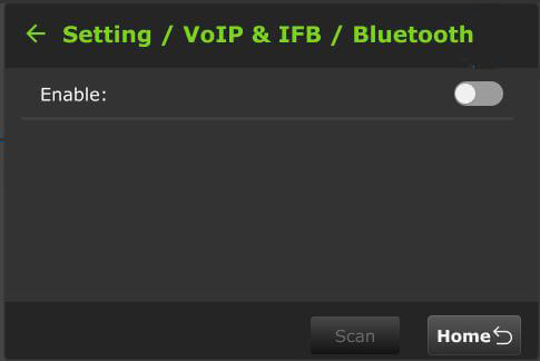 single channel config voip and IFB settings bluetooth off