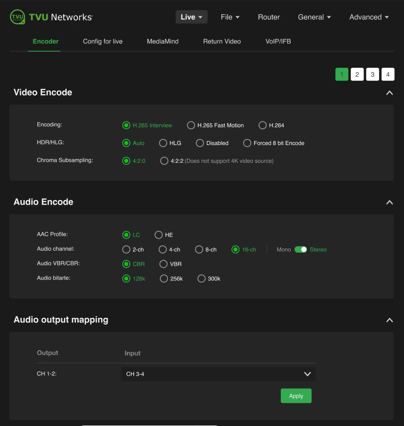source switcher stereo setting
