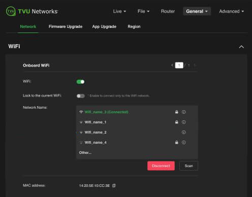 wifi connected  RPS One