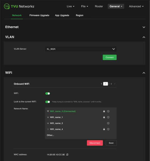 wifi enable lock to wifi RPS One
