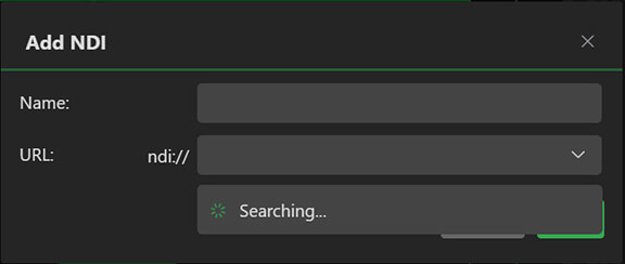 Add NDI source