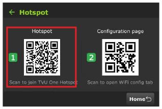 Hotspot qr code
