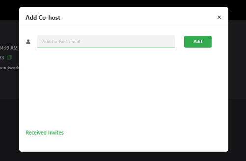Adding a co-host window