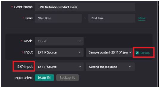 Backup source setting 1