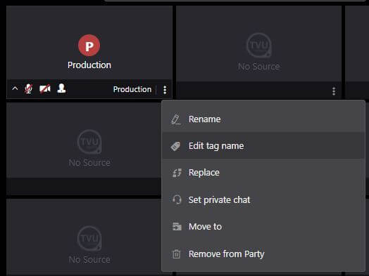 Edit tag name selection