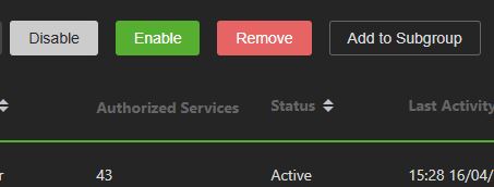 Enable Disable buttons