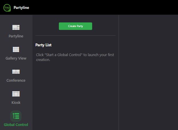 Global Control tab