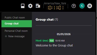 Group chat selection