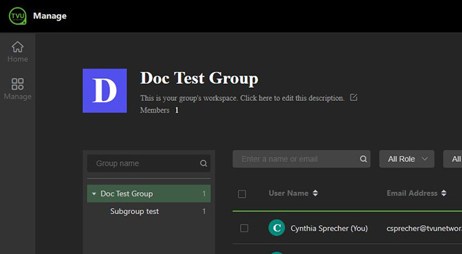 Group name selection