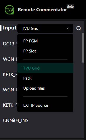 Input drop-down menu selections