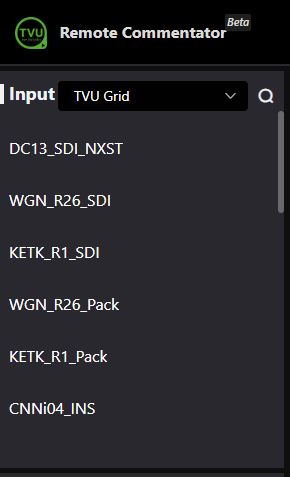Input selection