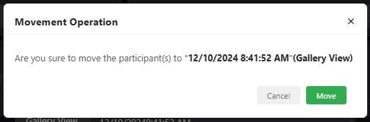 Move confirmation window