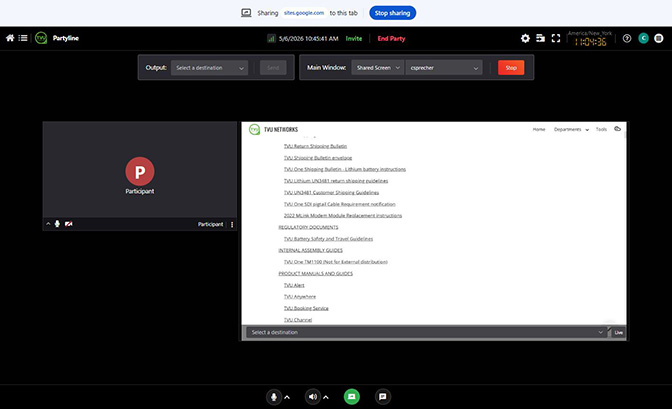 Screen share Kiosk view mode