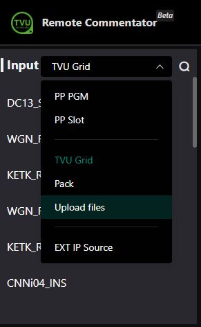 Upload files