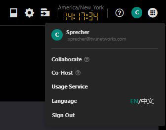 User management menu