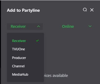 add TVU device input menu