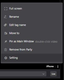 select Setting