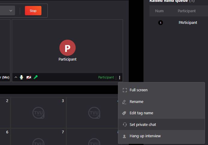 set private chat with host
